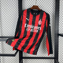 Camisa Milan Home Manga Longa 25/26 - Torcedor Masculina