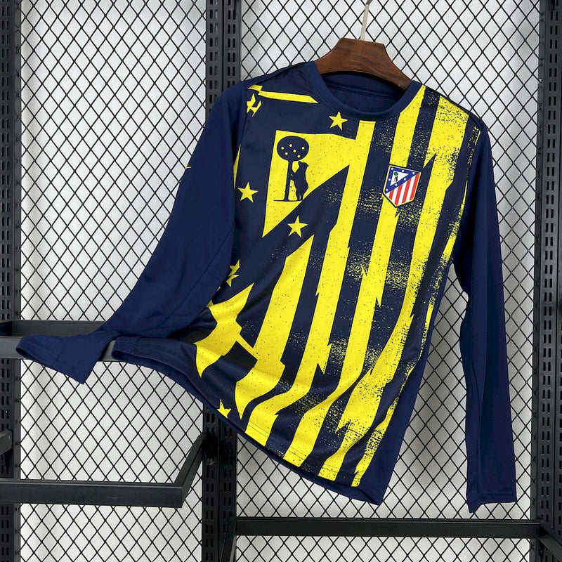 Camisa Atlético De Madrid Treino Manga Longa 25/26 - Torcedor Masculina