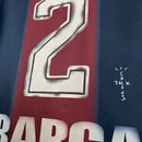 Camisa Barcelona Home Skeleton  00/01 - Versão retro