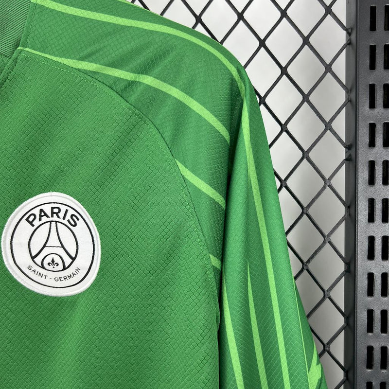 Camisa Psg Goleiro Manga Longa Verde 25/26 - Torcedor Masculina