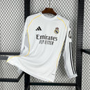 Camisa Real Madrid Home Manga Longa 25/26 - Torcedor Masculina