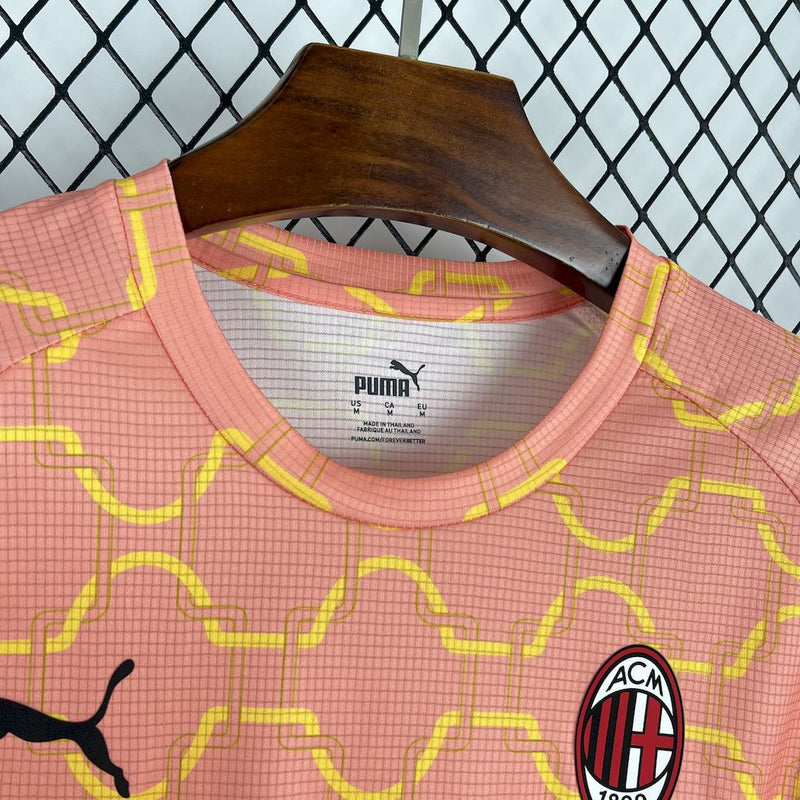 Camisa Milan Pré-Jogo 25/26 - Puma Torcedor Masculina - Lançamento