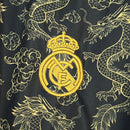 Camisa Real Madrid Black Golden Dragon Edition 25/26 - Torcedor Masculina