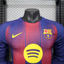 Camisa Barcelona Home 25/26 - Versão Jogador Manga Comprida
