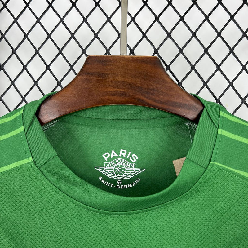 Camisa Psg Goleiro Manga Longa Verde 25/26 - Torcedor Masculina