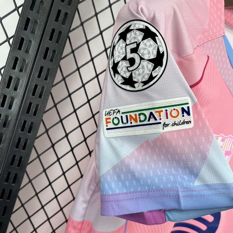 Camisa Barcelona Edição-Especial Rosa 25/26 - Torcedor Masculina