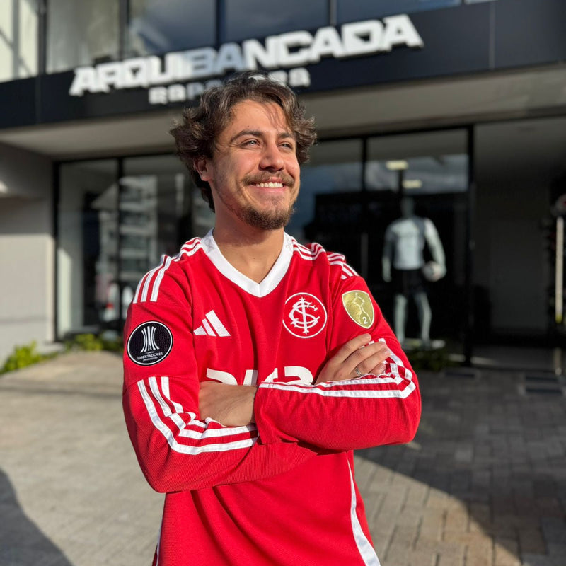 Camisa adidas Internacional Manga Longa 2025/26 I Com Patrocínios