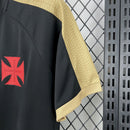 Camisa Vasco Da Gama Supporter Preta Gold 25/26 - Kappa Torcedor Masculina