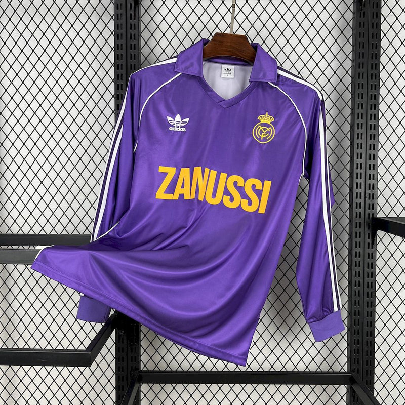 Camisa Real Madrid Third 84/85 - Versão Retro Manga Comprida