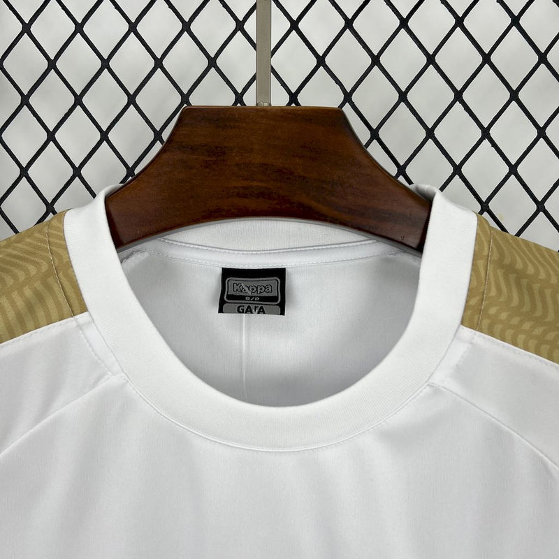 Camisa Vasco Da Gama Supporter Branca Gold 25/26 - Kappa Torcedor Masculina