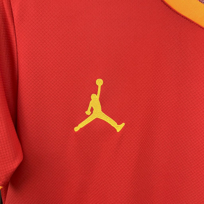 Camisa Brasil Jordan Edição-Especial - Vermelha 25/26 - Torcedor Masculina - Lançamento