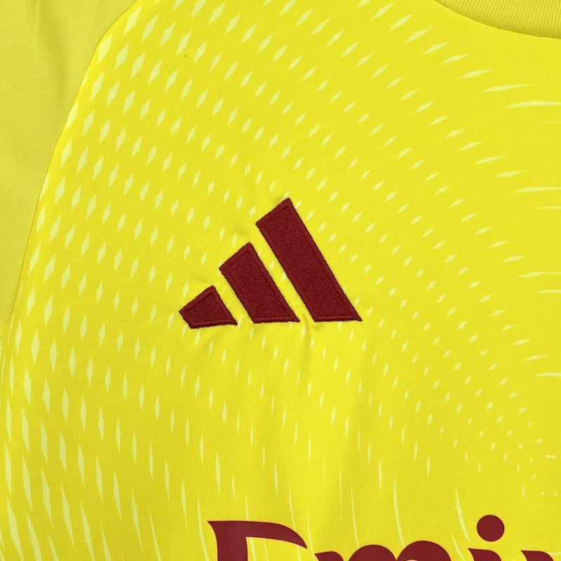 Camisa Arsenal Goleiro Amarela 25/26 - Torcedor Masculina