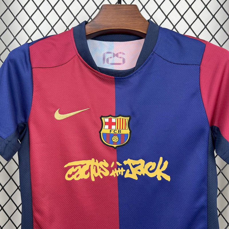 Kit Infantil Barcelona x Travis Scott 24/25
