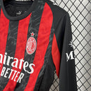 Camisa Milan Home Manga Longa 25/26 - Torcedor Masculina
