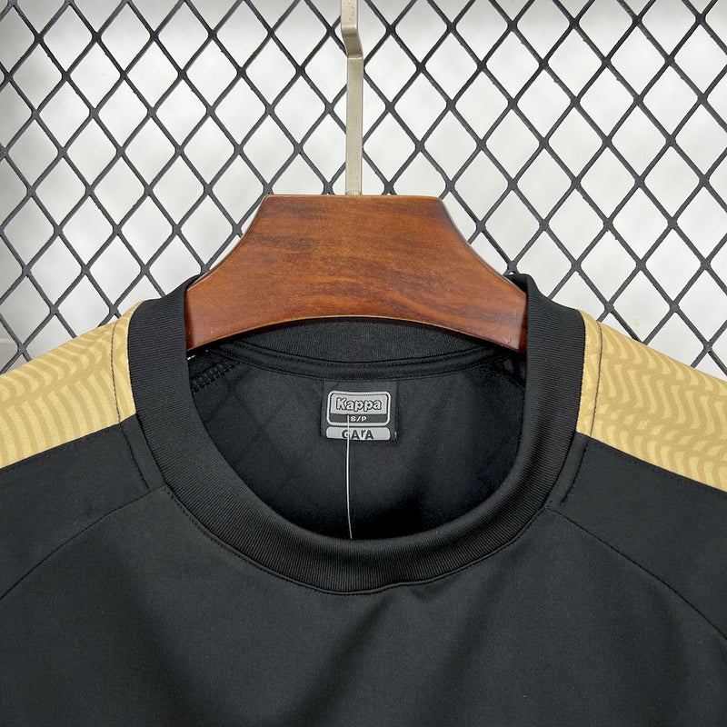 Camisa Vasco Da Gama Supporter Preta Gold 25/26 - Kappa Torcedor Masculina