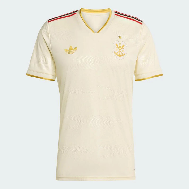Camisa Flamengo Third 2025/26 Torcedor Adidas Masculino - Bege