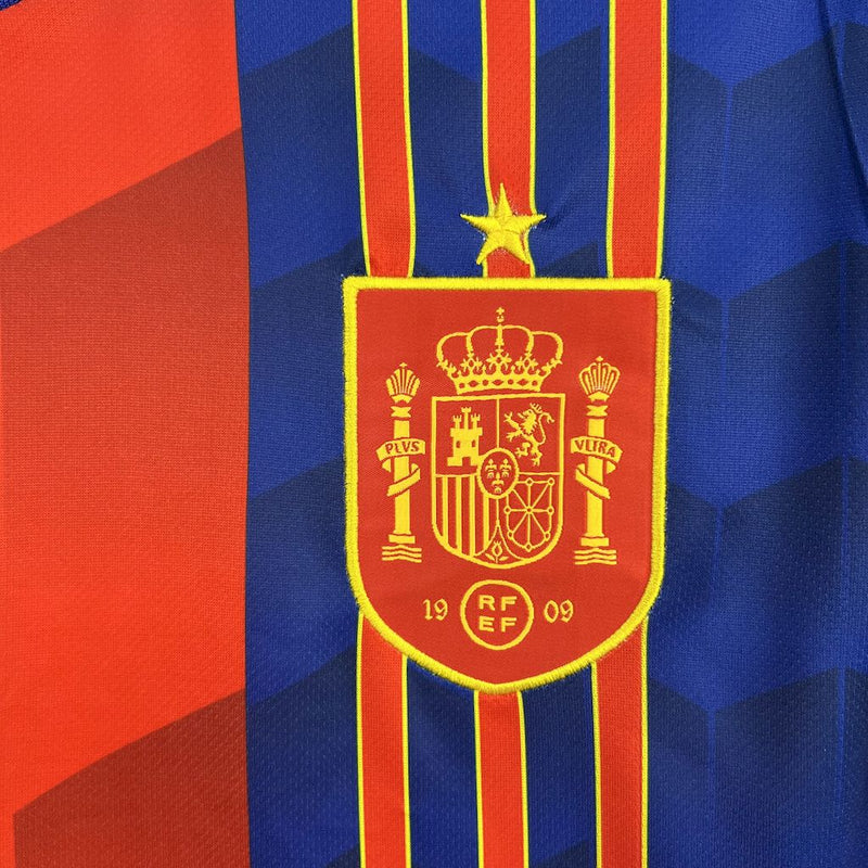 Camisa Espanha Home - Euro Feminina 25/26 - Torcedor Masculina