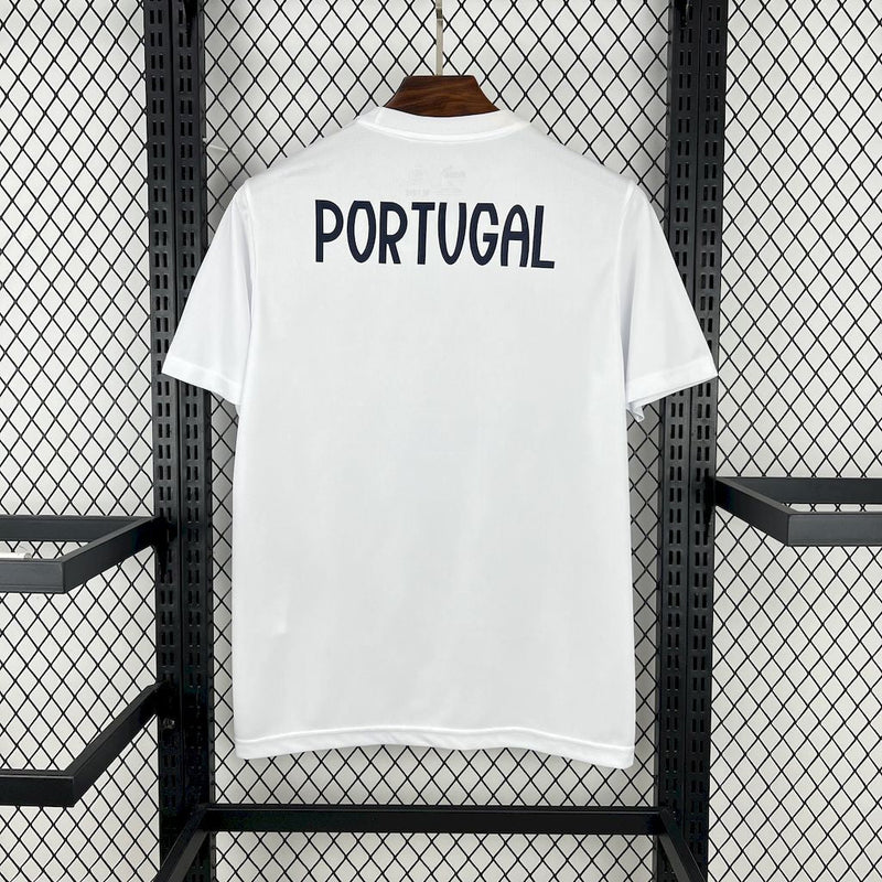 Camisa Portugal Casual Branca 25/26 - Torcedor Masculina