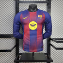 Camisa Barcelona Home 25/26 - Versão Jogador Manga Comprida