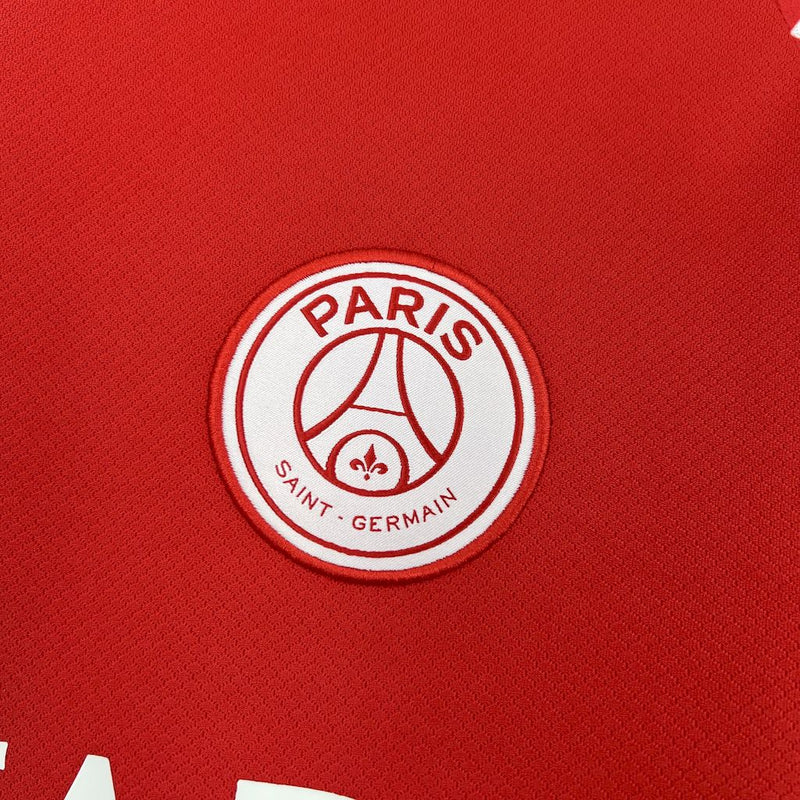 Camisa Psg Fourth Away-Vermelha 24/25 -Torcedor Masculina