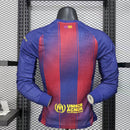 Camisa Barcelona Home 25/26 - Versão Jogador Manga Comprida