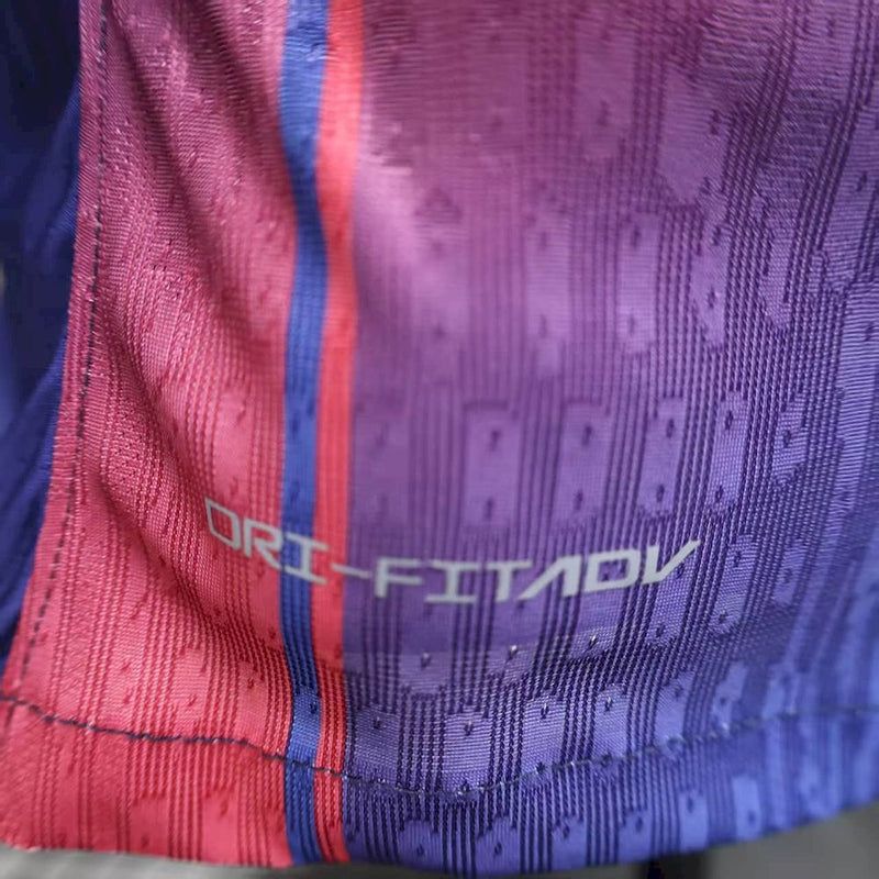 Camisa Barcelona Home 25/26 - Versão Jogador Manga Comprida