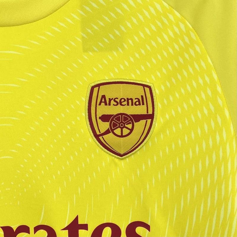 Camisa Arsenal Goleiro Amarela 25/26 - Torcedor Masculina