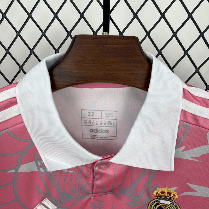 Kit Infantil Real Madrid Dragão  Edição-Especial Rosa 23/24