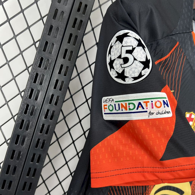 Camisa Barcelona Edição-Especial Laranja 25/26 - Torcedor Masculina