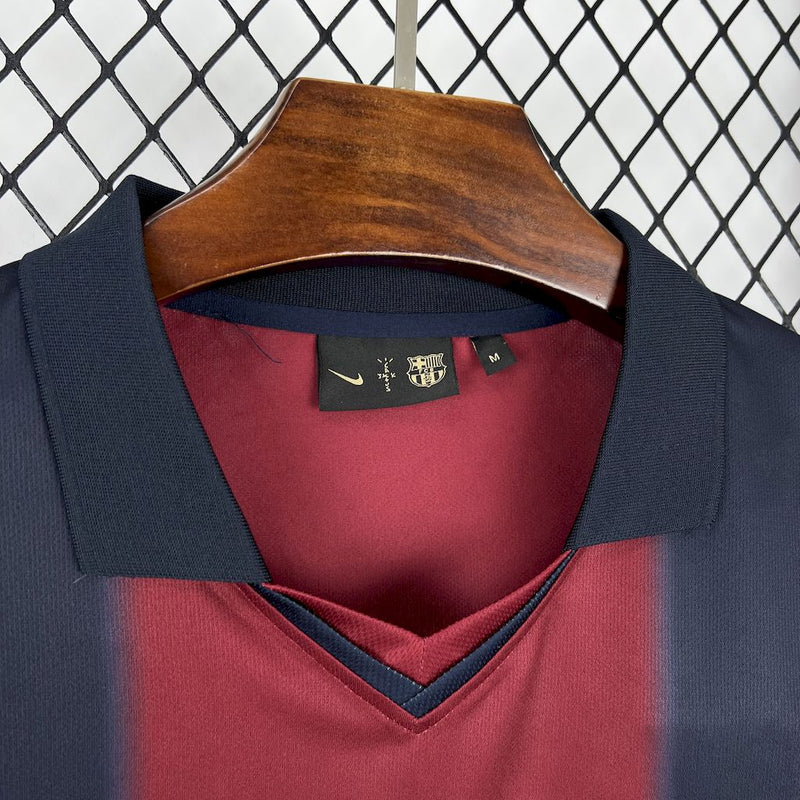 Camisa Barcelona Home Skeleton  00/01 - Versão retro