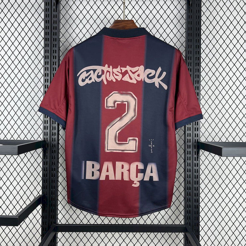 Camisa Barcelona Home Skeleton  00/01 - Versão retro