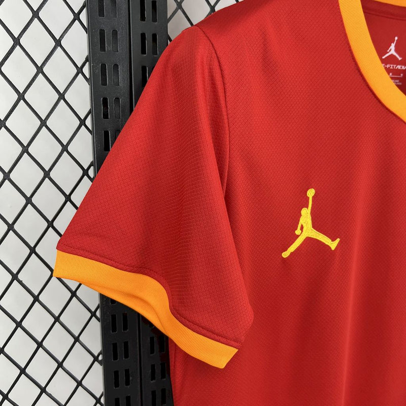 Camisa Brasil Jordan Edição-Especial - Vermelha 25/26 - Torcedor Masculina - Lançamento